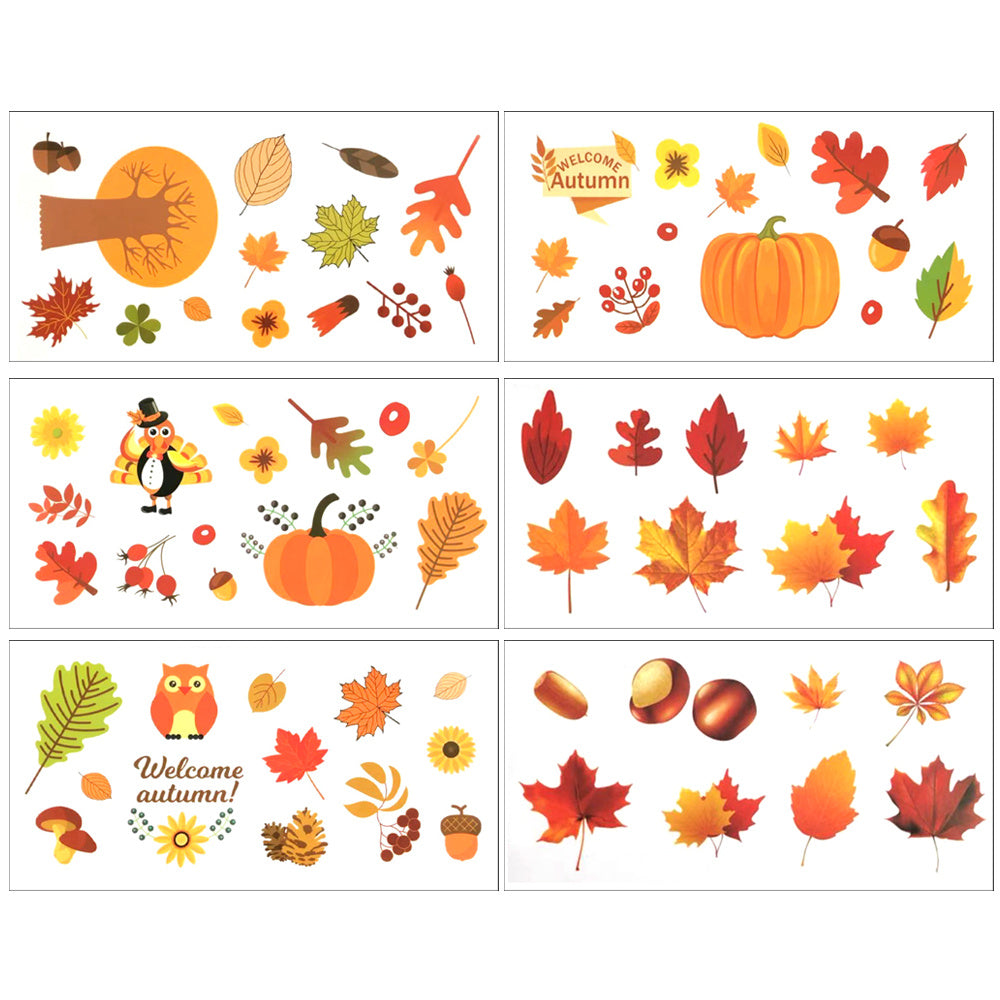 Autumn Maple Leaf Window Sticker