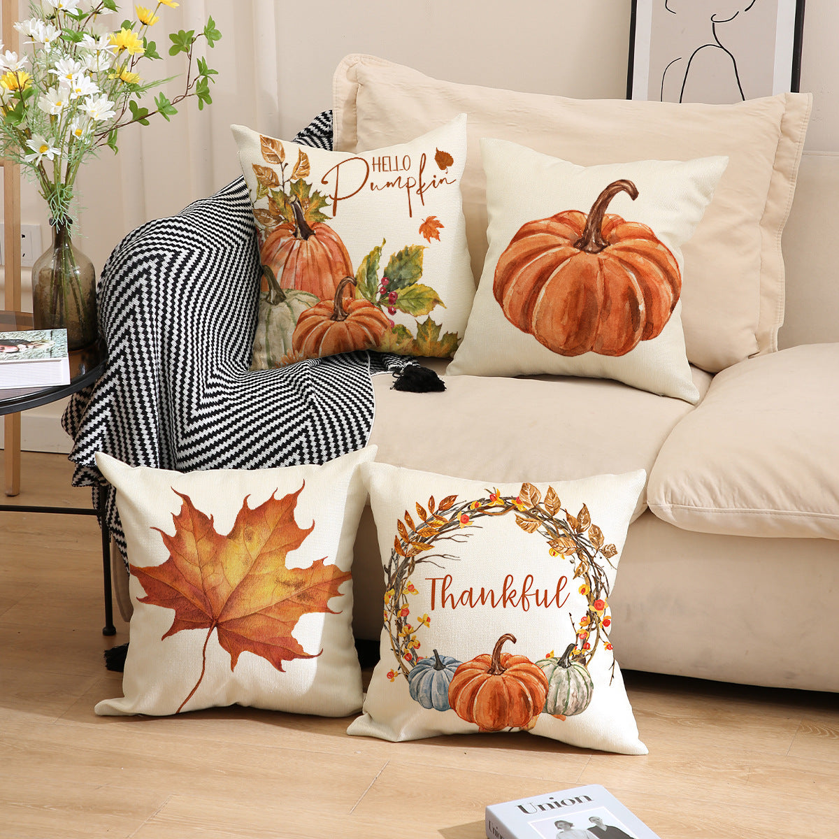 Thanksgiving Pillow Cover