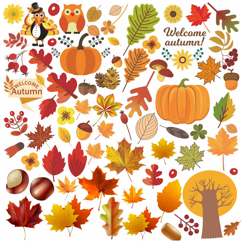 Autumn Maple Leaf Window Sticker