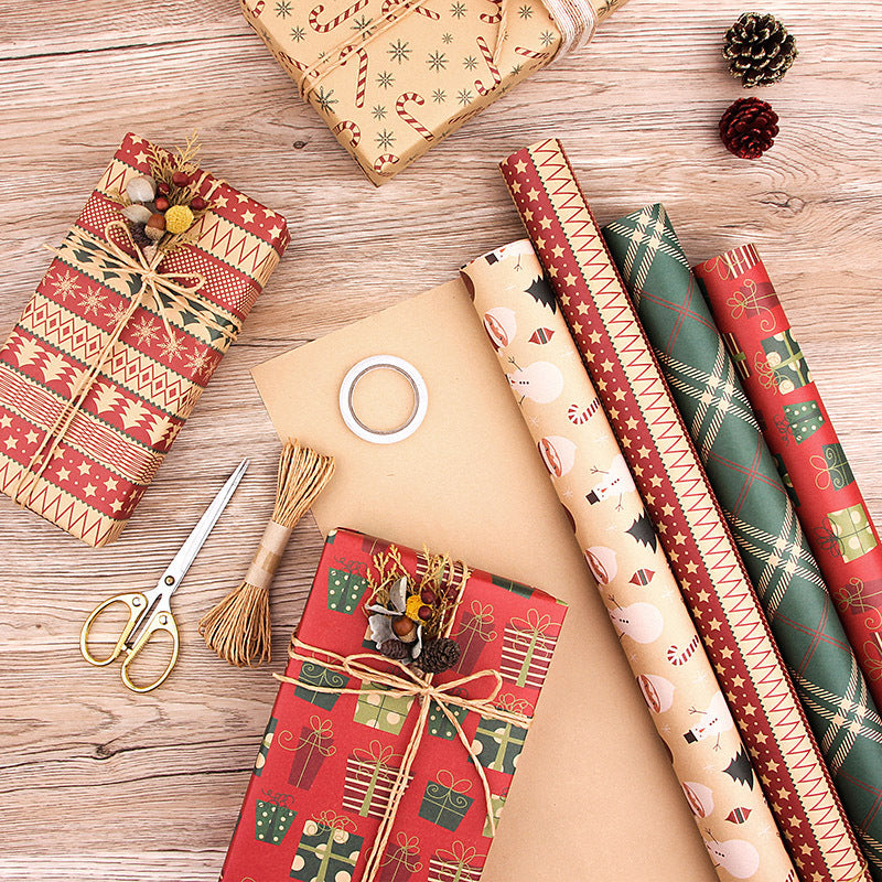 Christmas Kraft Wrapping Paper