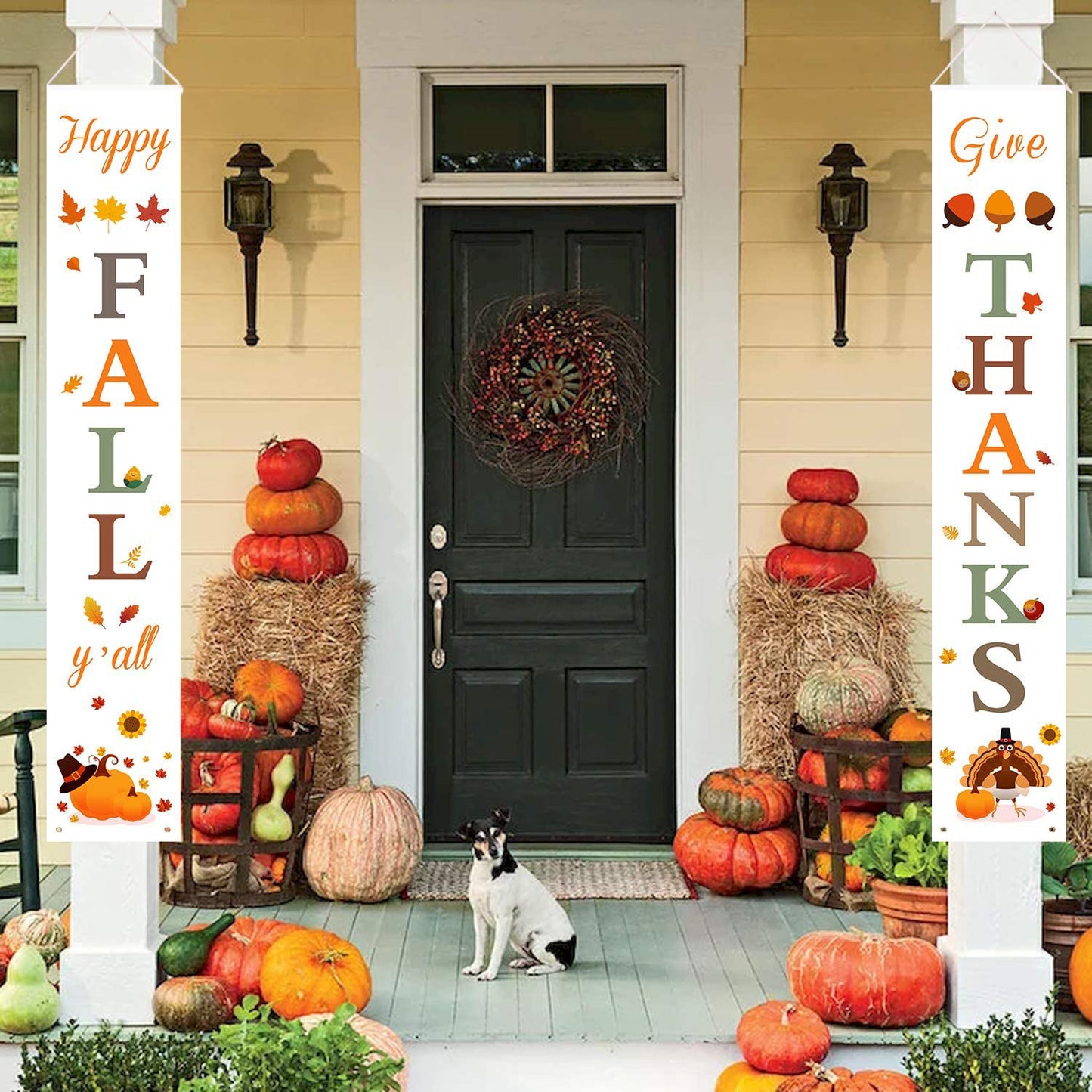 Thanksgiving Curtain Banner