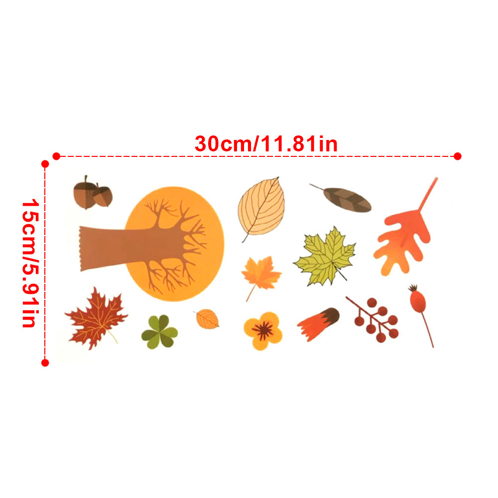 Autumn Maple Leaf Window Sticker